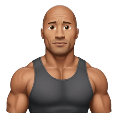 Dwayne Johnson physique sticker