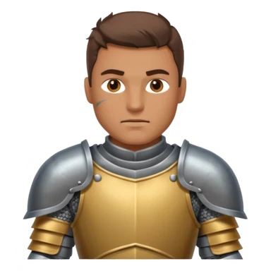 Male Knight Warrior sticker