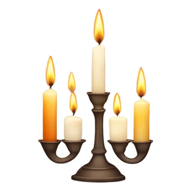 Shabbat shalom with candles  sticker