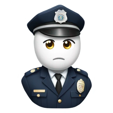 Police man sticker