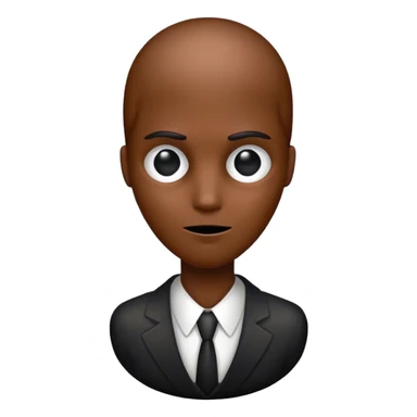 slender man but with brown skin sticker