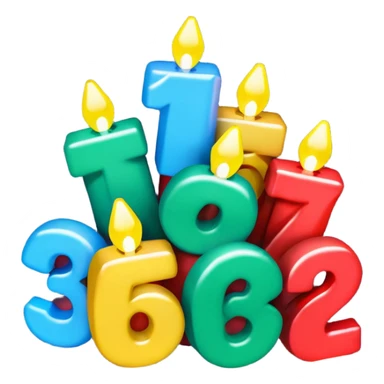 the numbers "1637" with Christmas lights wrapping it sticker