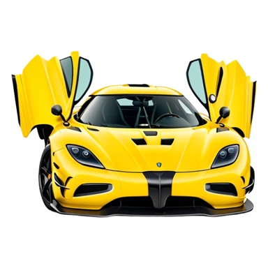 Koenigsegg Agera RS - Koenigsegg (Model Year: 2020) (Iconic colour: Yellow) sticker