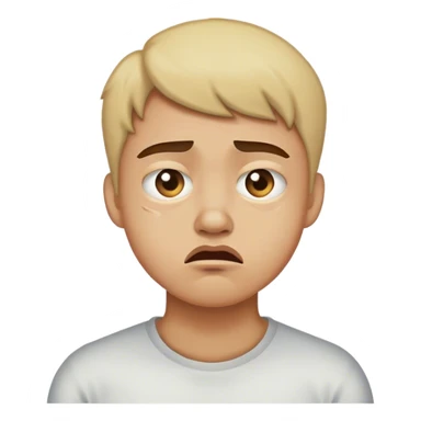 Person looking away in disgust sticker