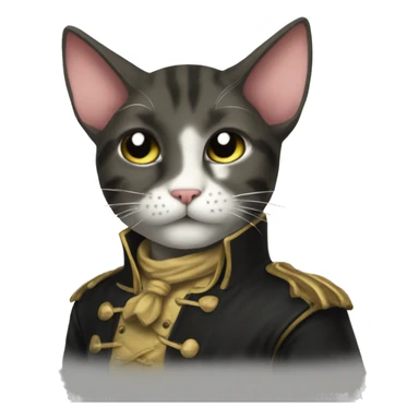 I want a pirate cat to tell evryone that I counterattack but still stay cute sticker