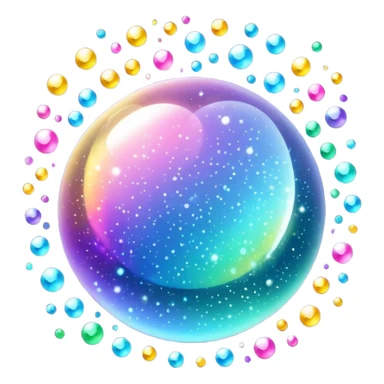 sparkling shiny glitter, with bright sparkles and shimmering particles sticker