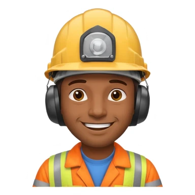 Un homme brun qui est responsable d'une équipe de contrôle non destructif sticker