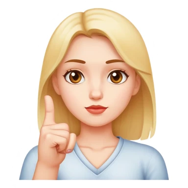 Girl emoji with middle finger  sticker