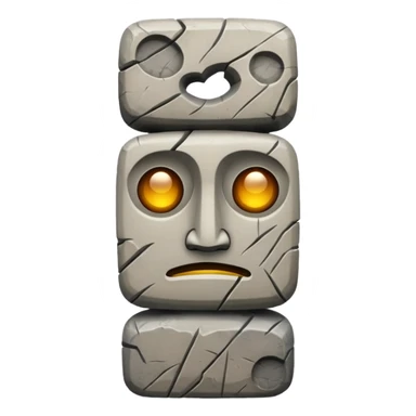 stone totem sticker