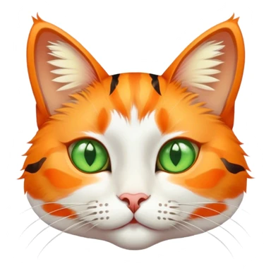 cats face with butterflies sticker
