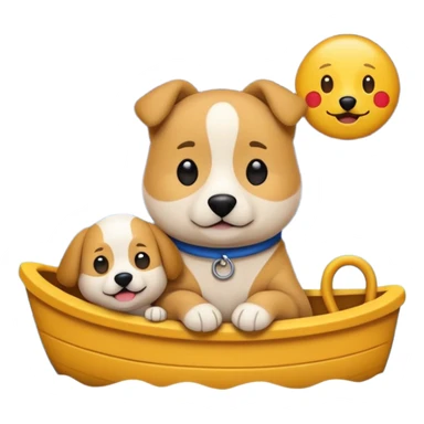 crea un emoji de buenas noches. Pon un texto : Buenas noches Javier y Tobi. Javier es una imagen de profesor y Tobi q sea imagen de un perro sticker