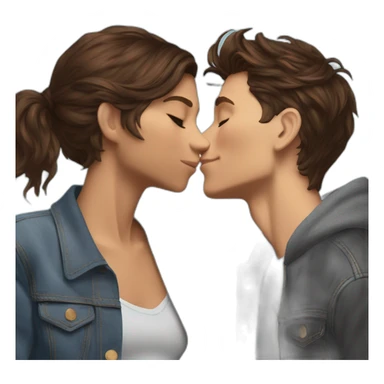 Tom Holland makingout with zendaya sticker