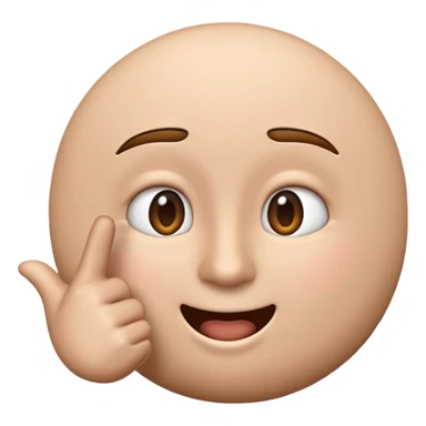 Emoji apontando para a tela igual a esse “🫵🏻” sticker