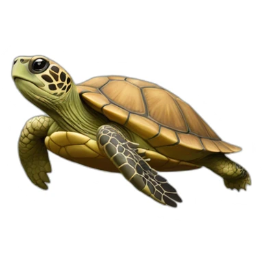 tortue qui vole sticker