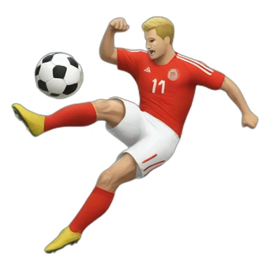 Bicycle kick sticker