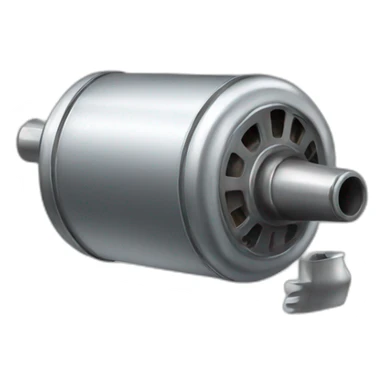 Motor muffler pointing to right sticker