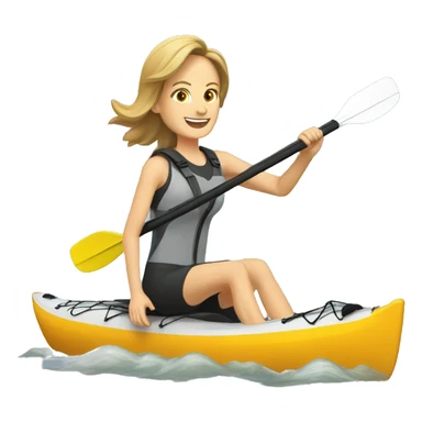 Helen Hunt and kayak sticker