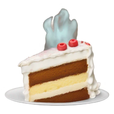 Half eaten cake  sticker