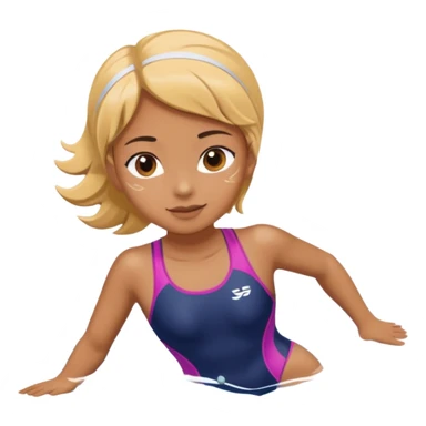girl swimming athlete sticker