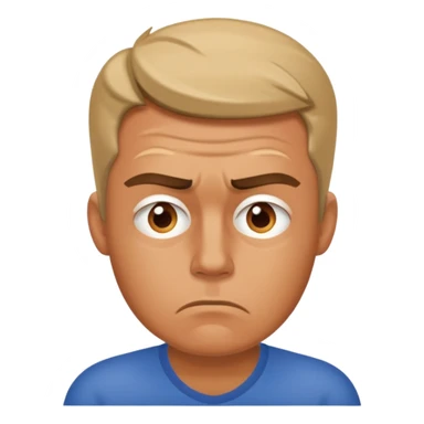 frustrated man thinking about money sticker