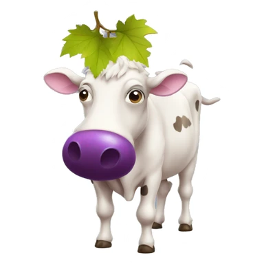 Grapes cow sticker