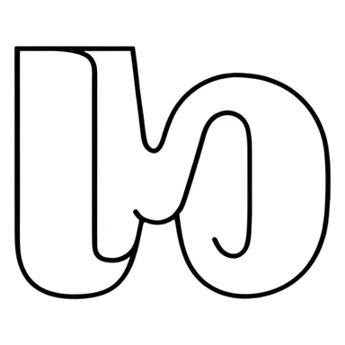 word UYI as a fun cartoon logo with character elements sticker