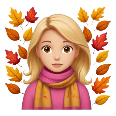 pink and brown autumn winter girly love  sticker