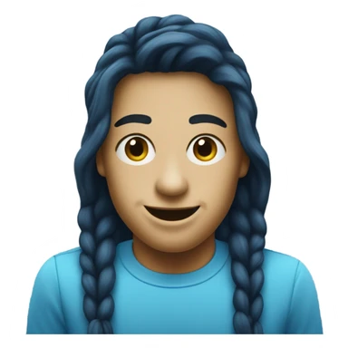 Logo Snapchat in blue  sticker