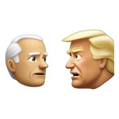 Trump vs Biden sticker