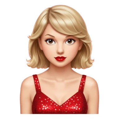 Glitter background with red album Taylor Swift sticker