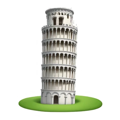 leaning tower of pisa sticker