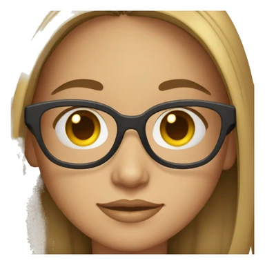 girl with spects sticker