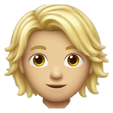 Blond hair Boy in Argentina soccer jersey sticker