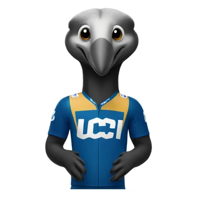 Anteater with UCI jersey sticker