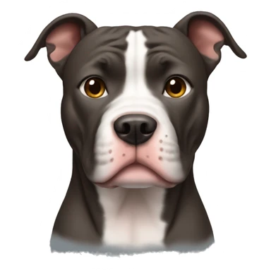 pitbull with cropped ears sticker