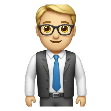 male teacher wearing a lab  sticker