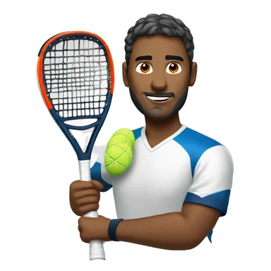 jugador de padel sticker