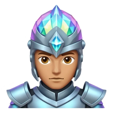 crystal-armored warrior sticker