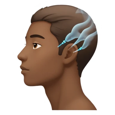 blowing air from this mouth in side angle, the air should be visible  sticker