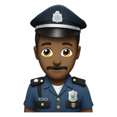 Policial criança apontando pra frente sticker