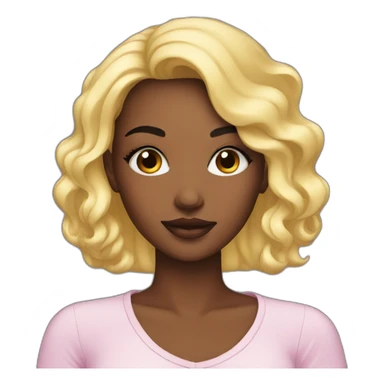 Girl with makeup kit sticker