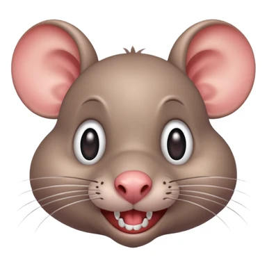 a silly goofy cartoon rat with exaggerated features sticker