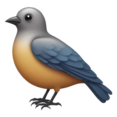 Bird with a cube butt sticker