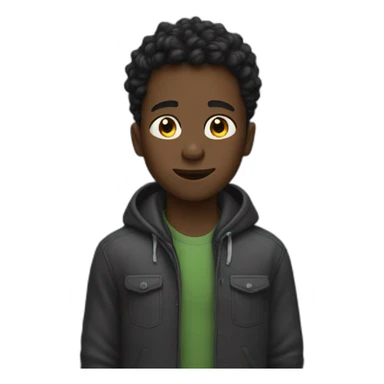 black boy breaks wind sticker