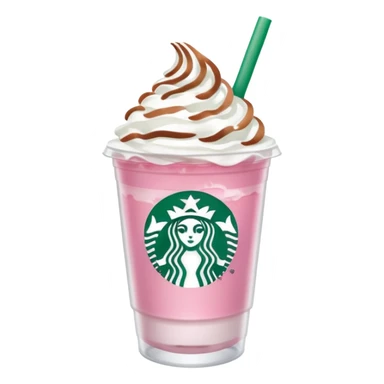 Preppy pink Starbucks drink sticker