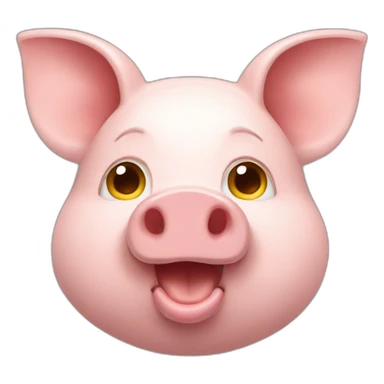 cochon sur un chat sticker