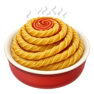 fusilli pasta bowl sticker