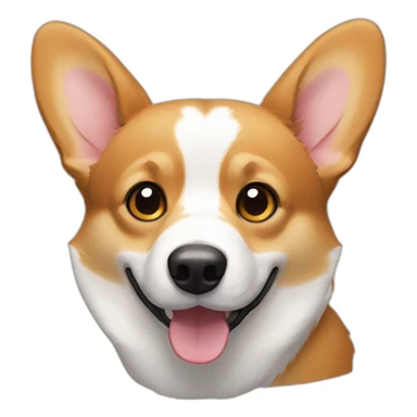 black and tan corgi sticker