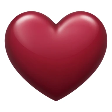 Maroon heart sticker