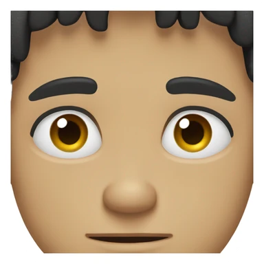 Sad boy long black hair sticker